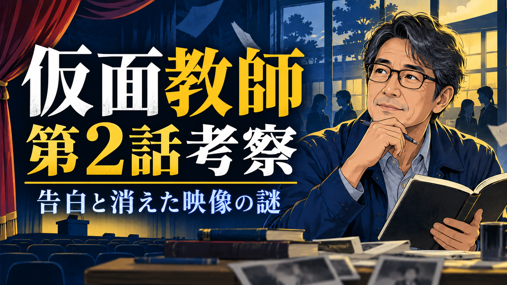 仮面教師 第2話考察｜告白と消えた映像の謎